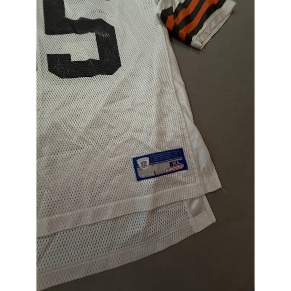 Cleveland‎ Browns #85 Johnson White Football Jersey NFL Reebok Mens Size XL - Picture 2 of 7